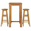 vidaXL Set bar de grădină, 3 piese, lemn masiv de acacia