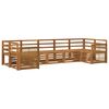 vidaXL Set canapea sectională 6 pcs natural Lemn Solid de Acacia