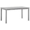 vidaXL Set mobilier de exterior 7 piese, gri prespălat, lemn de acacia