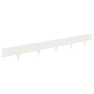 vidaXL Margine pentru gazon 30 pcs 100 x 12 cm Oțel Alb