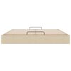 vidaXL Cadru de pat otoman fără saltea cremă 160x200 cm țesătură