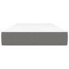 vidaXL Saltea de pat cu arcuri, gri închis, 90x200x20 cm, textil