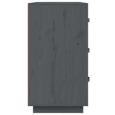 vidaXL Servantă, gri, 80x40x75 cm, lemn masiv de pin