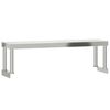 vidaXL Raft superior masă de lucru, 110x30x35 cm, oțel inoxidabil