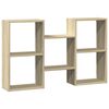 vidaXL Raft de perete, stejar sonoma, 96x18x60 cm, lemn prelucrat