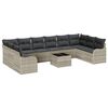 vidaXL Set de canapele pentru grădină Gri deschis 55 x 55 x 37 cm