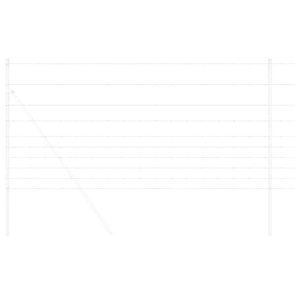 vidaXL Gard pentru c&acirc;mp Argintiu 50 x 1,2 m Oțel galvanizat