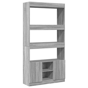vidaXL Dulap &icirc;nalt, gri sonoma, 92x33x180 cm, lemn prelucrat