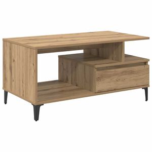 vidaXL Masă de cafea Stejar Artizanal 90 x 49 x 45 cm Lemn prelucrat