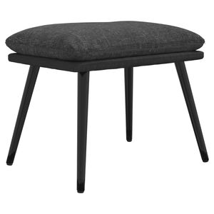 vidaXL Taburet, gri &icirc;nchis, 45x29,5x35 cm, textil & piele ecologică
