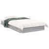 vidaXL Cadru de pat la sol Sonoma gri 80 x 200 cm Lemn prelucrat