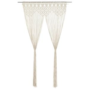 vidaXL Perdea macrame, 140 x 240 cm, bumbac