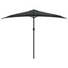 vidaXL Umbrelă de soare de balcon, tijă aluminiu, antracit, 300x155 cm