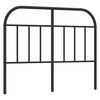 vidaXL Tăblie de pat de schimb metalică, negru, 120 cm