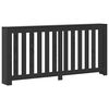 vidaXL Capac pentru radiator Stejar Negru 175 x 20 x 82 cm