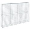 vidaXL Coș gabion cu capac, 300x50x200 cm, fier galvanizat