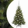 vidaXL Brad de Crăciun artificial cu glob 120 cm 150 LED-uri Alb cald