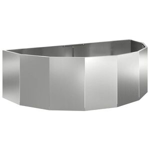vidaXL Jardinieră Argintiu 120 x 60 x 35 cm Oțel Galvanizat