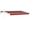 vidaXL Marchiză retractabilă manuală cu led-uri 2,5 x 2 m