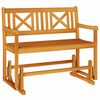 vidaXL Bancă glisantă pentru grădină natural 110 x 59 x 97 cm