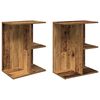 vidaXL Noptiere 2 buc Lemn vechi 46,5x29x61 cm Lemn prelucrat