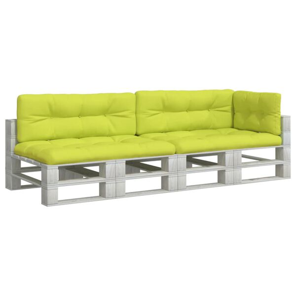 vidaXL Perne de paleți, 5 buc, verde aprins, material textil