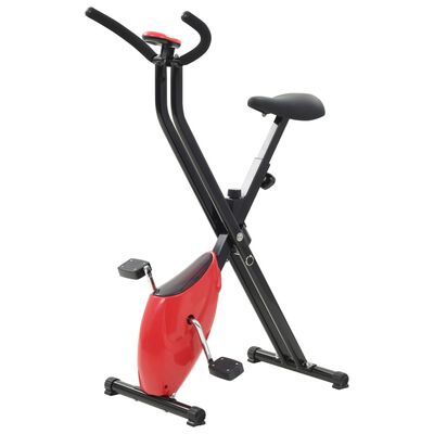vidaXL Bicicletă fitness X-Bike cu curea de rezistență, roșu