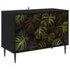 vidaXL Cabinet TV ELBURG 69 x 33 x 50,5 cm Stejar Negru Lemn prelucrat