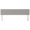vidaXL Tăblii de pat, 2 buc, gri deschis, 90x5x78/88 cm, textil