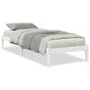 vidaXL Cadru pat foarte lung fără saltea alb 80x210 cm lemn masiv pin