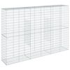 vidaXL Coș gabion cu capac, 300x50x200 cm, fier galvanizat