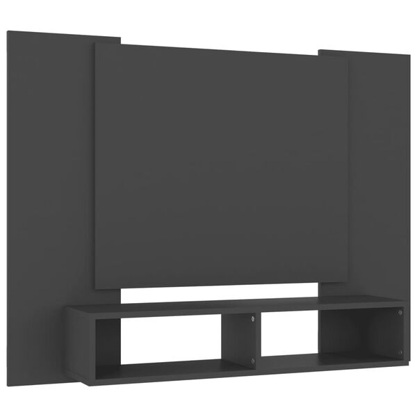 vidaXL Comodă TV de perete, gri, 120x23,5x90 cm, PAL