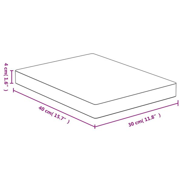 vidaXL Tocător, 30x40x4 cm, bambus