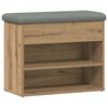 vidaXL Banchetă pantofar stejar artizanal 62x32x50 cm lemn prelucrat