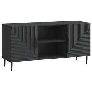 vidaXL Cabinet TV Negru 102 x 34,5 x 50 cm Lemn prelucrat