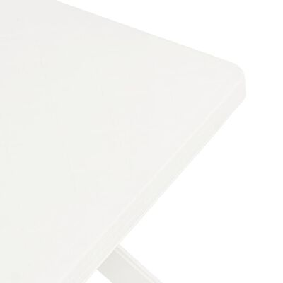 vidaXL Masă de bistro, alb, 70x70x72 cm, plastic