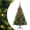 vidaXL Pom de Crăciun Artificial cu Ramuri Hinge, 150 LED-uri Verde