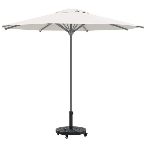 vidaXL Bază pentru umbrelă Art Deco Negru &Oslash; 45 x 39,5 cm Fier