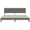vidaXL Cadru de pat cu headboard Gri &icirc;nchis 180 x 200 cm Catifea