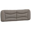vidaXL Pernă pentru tăblie de pat, Hvar, gri taupe, 160 cm, material textil