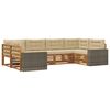 vidaXL Set de canapele de exterior 6 buc. Natural și Bej