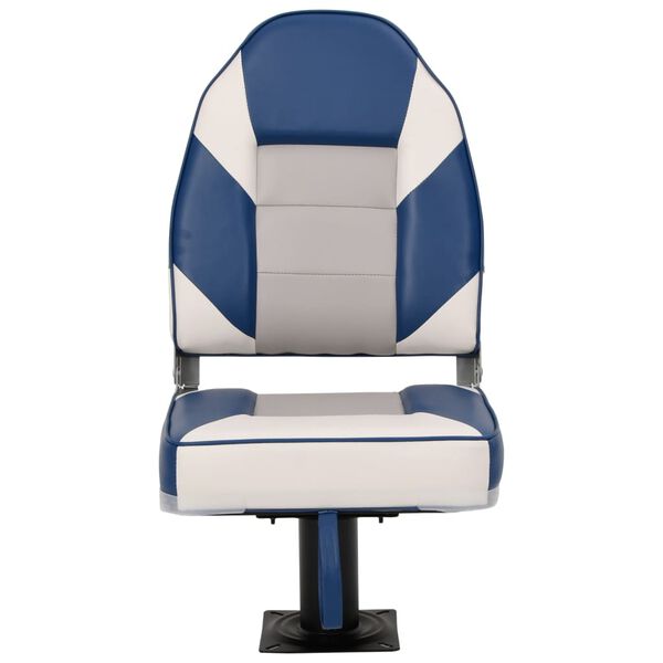 vidaXL Set cu scaun pentru barcă, pliabil, 2 piese, spătar &icirc;nalt