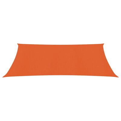 vidaXL Pânză parasolar, portocaliu, 2,5x4 m, HDPE, 160 g/m²