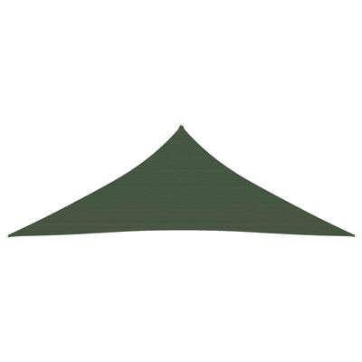 vidaXL Pânză parasolar, verde închis, 4,5x4,5x4,5 m, HDPE, 160 g/m²