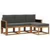 vidaXL Set de canapele de exterior 4 buc. Natural și Antracit