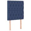 vidaXL Pat box spring cu saltea, albastru, 80x200 cm, textil