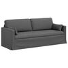 vidaXL Set de canapea 2 pcs Gri &icirc;nchis 198 x 78 x 80 cm țesătură