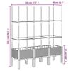 vidaXL Jardinieră de grădină cu spalier, maro, 120x40x142,5 cm, PP