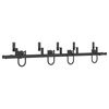 vidaXL Set feronerie pentru ușă glisantă, negru, 183 cm, oțel