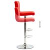 vidaXL Scaun de bar, roșu, piele ecologică